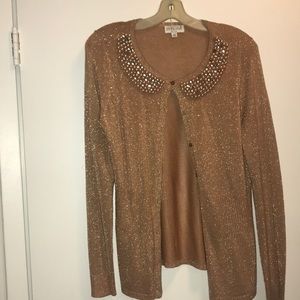 Joseph A. Embellished neckline cardigan